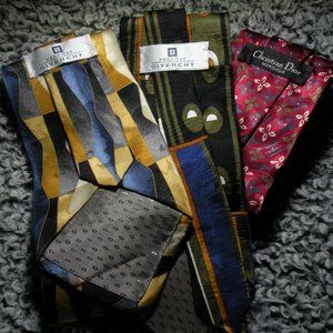Givenchy Monsieur Christian Dior 100% Silk Vintage